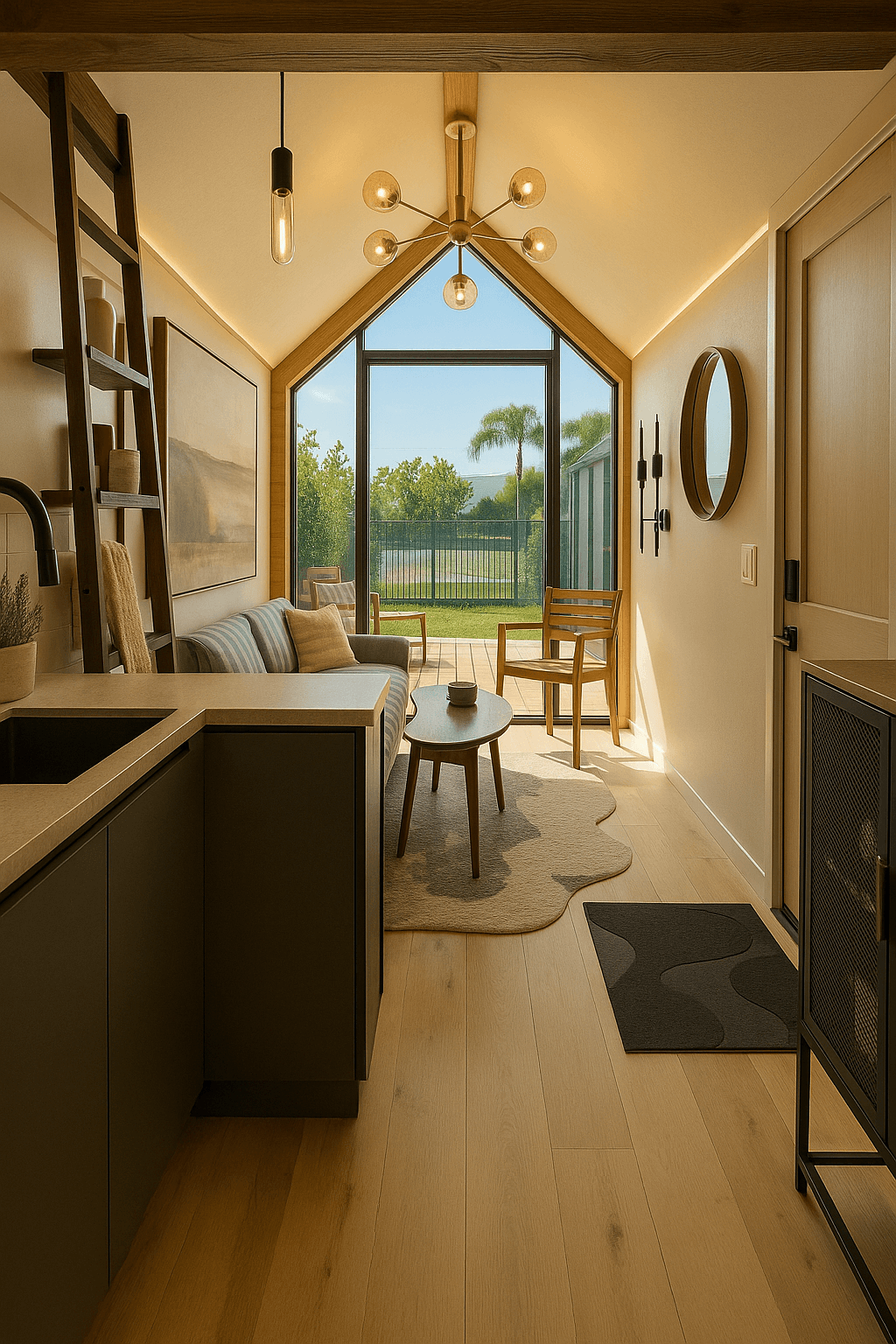 Cathedral window living space